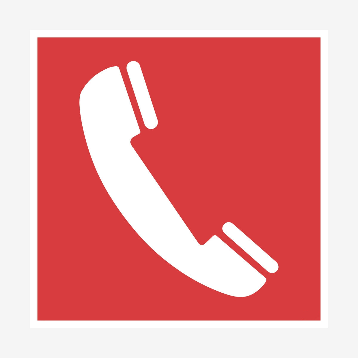 Nödtelefon en Skylt från Nordisk skylt