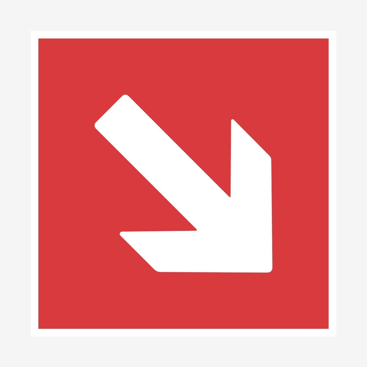 Riktningspil Sned en Skylt från Nordisk skylt