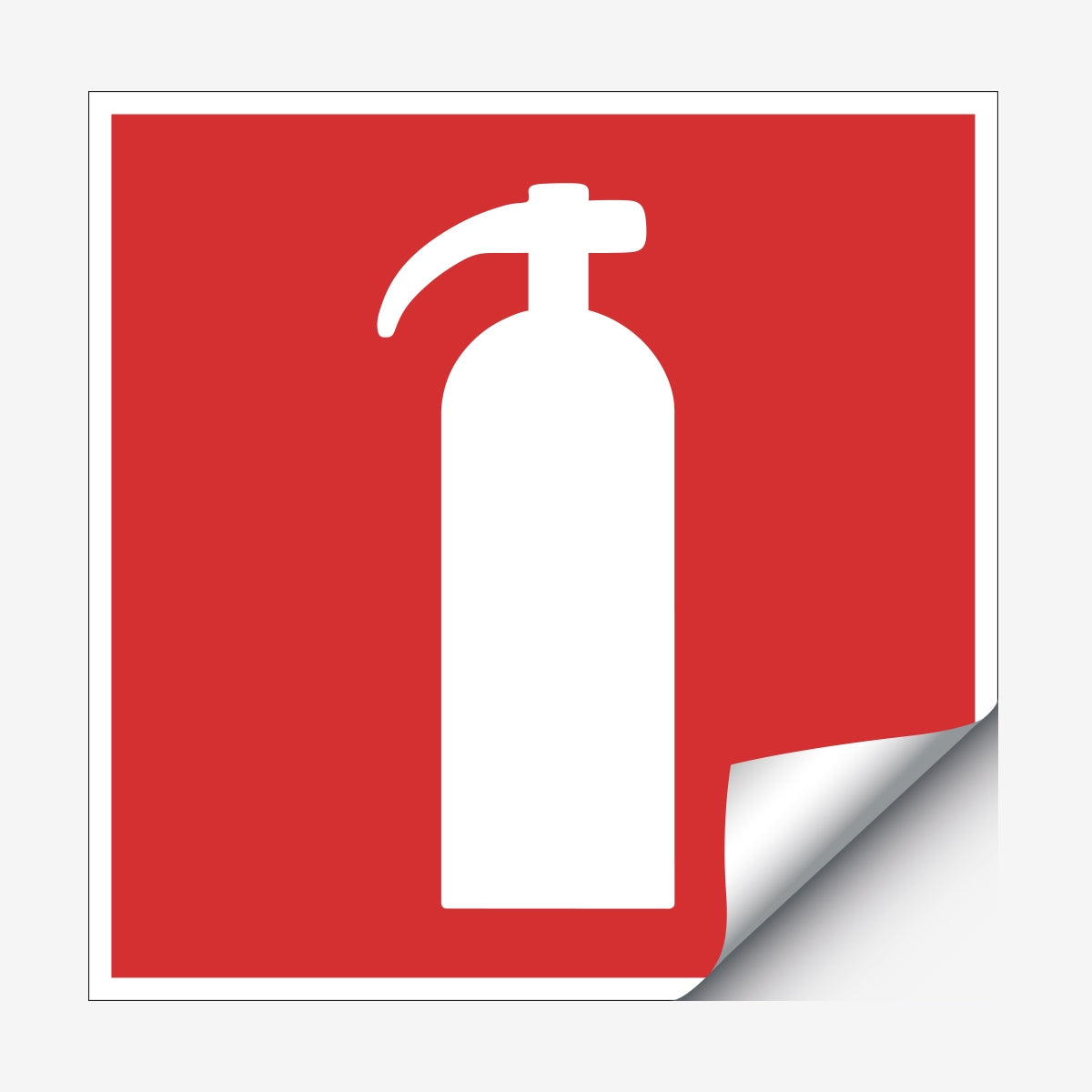 Handbrandsläckare en Skylt från Nordisk skylt