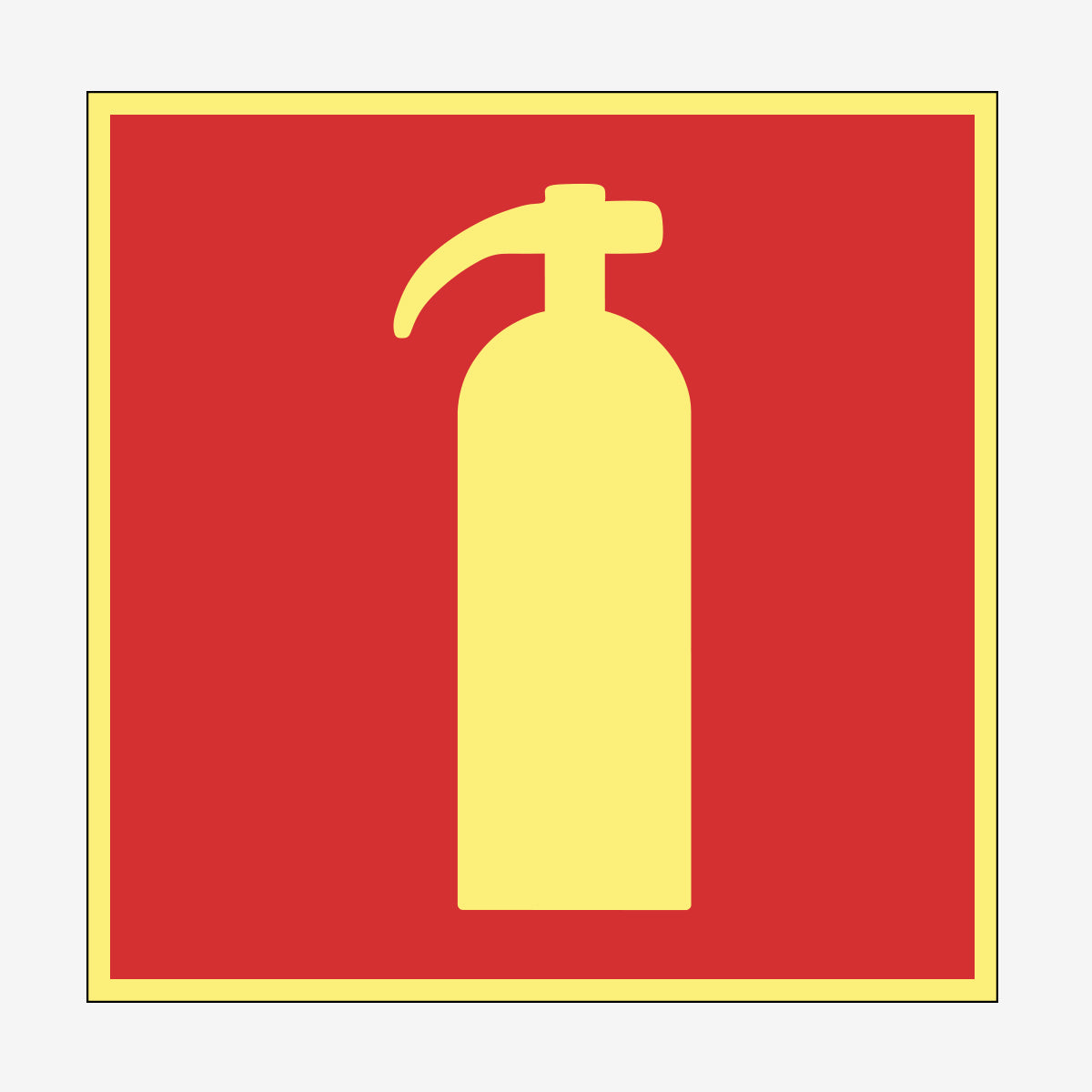 Handbrandsläckare en Skylt från Nordisk skylt