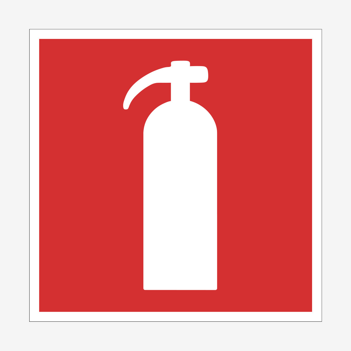 Handbrandsläckare en Skylt från Nordisk skylt