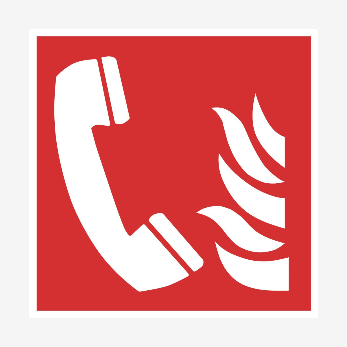 Nödtelefon ISO en Skylt från Nordisk skylt