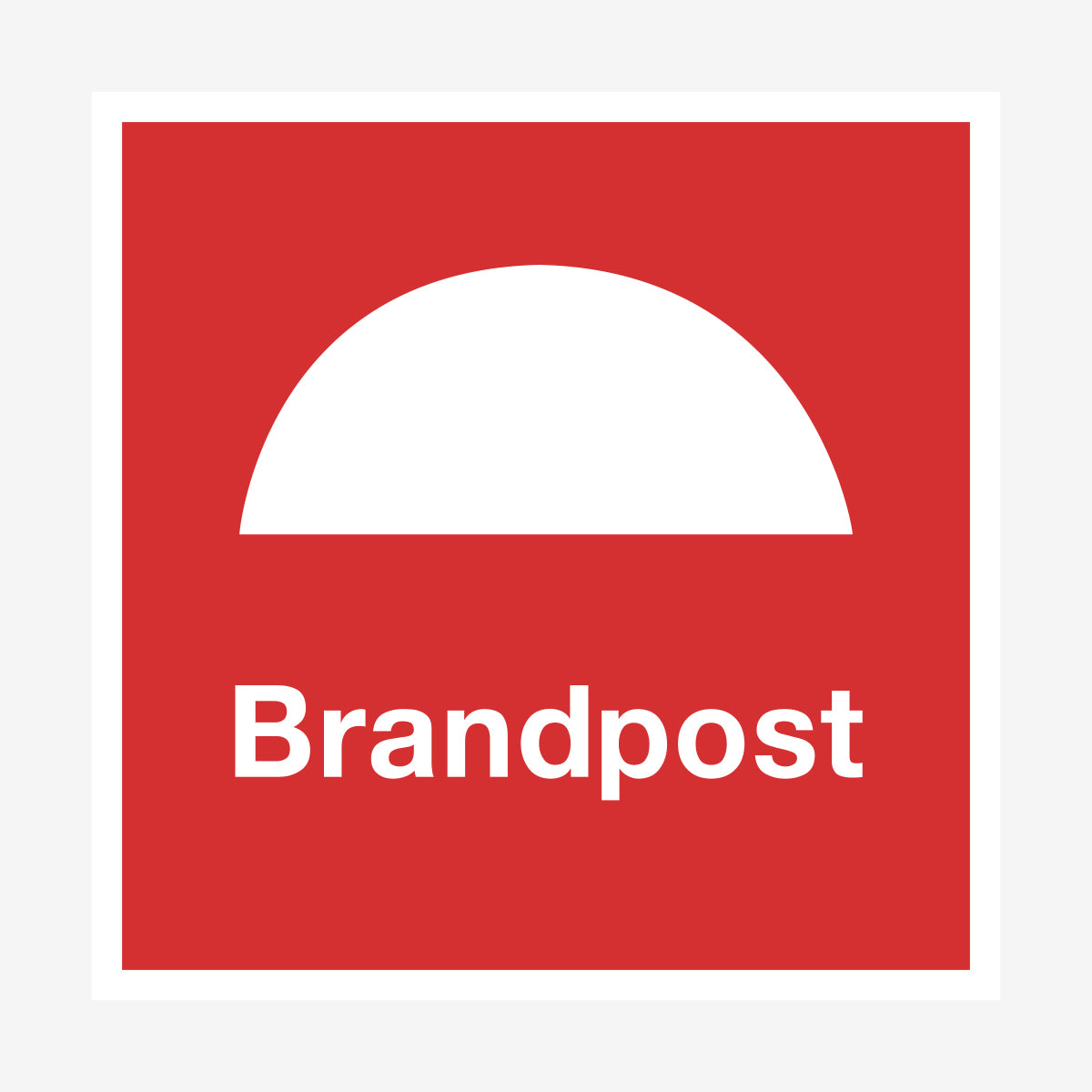 Brandpost en Skylt från Nordisk skylt