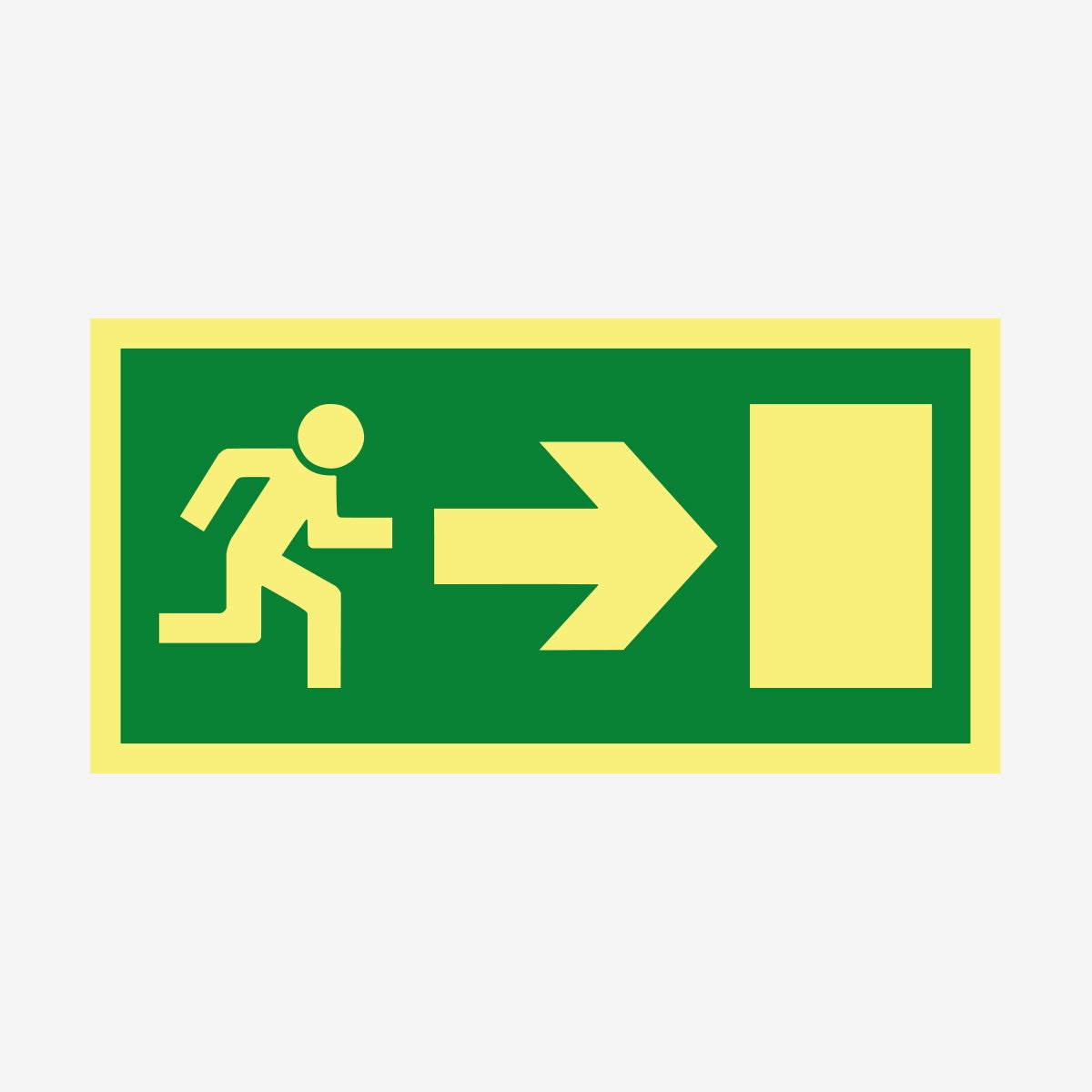 Nödut höger en Skylt från Nordisk skylt