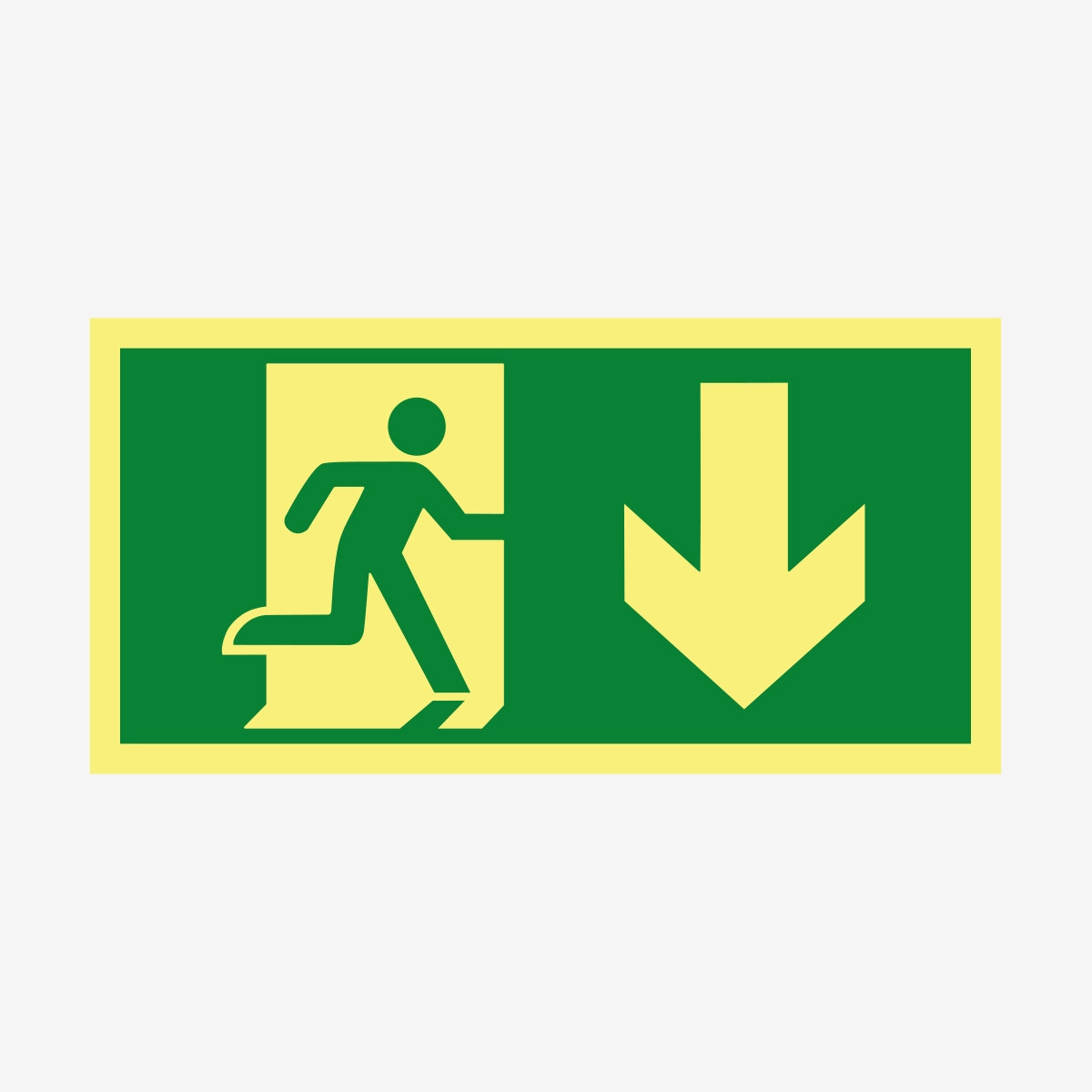 Nödut ovan ISO en Skylt från Nordisk skylt