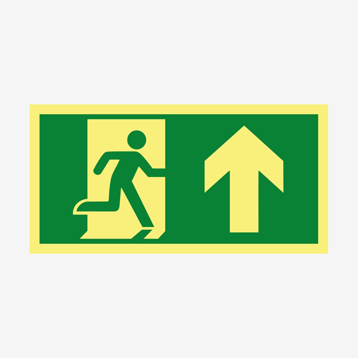 Nödut fram ISO en Skylt från Nordisk skylt