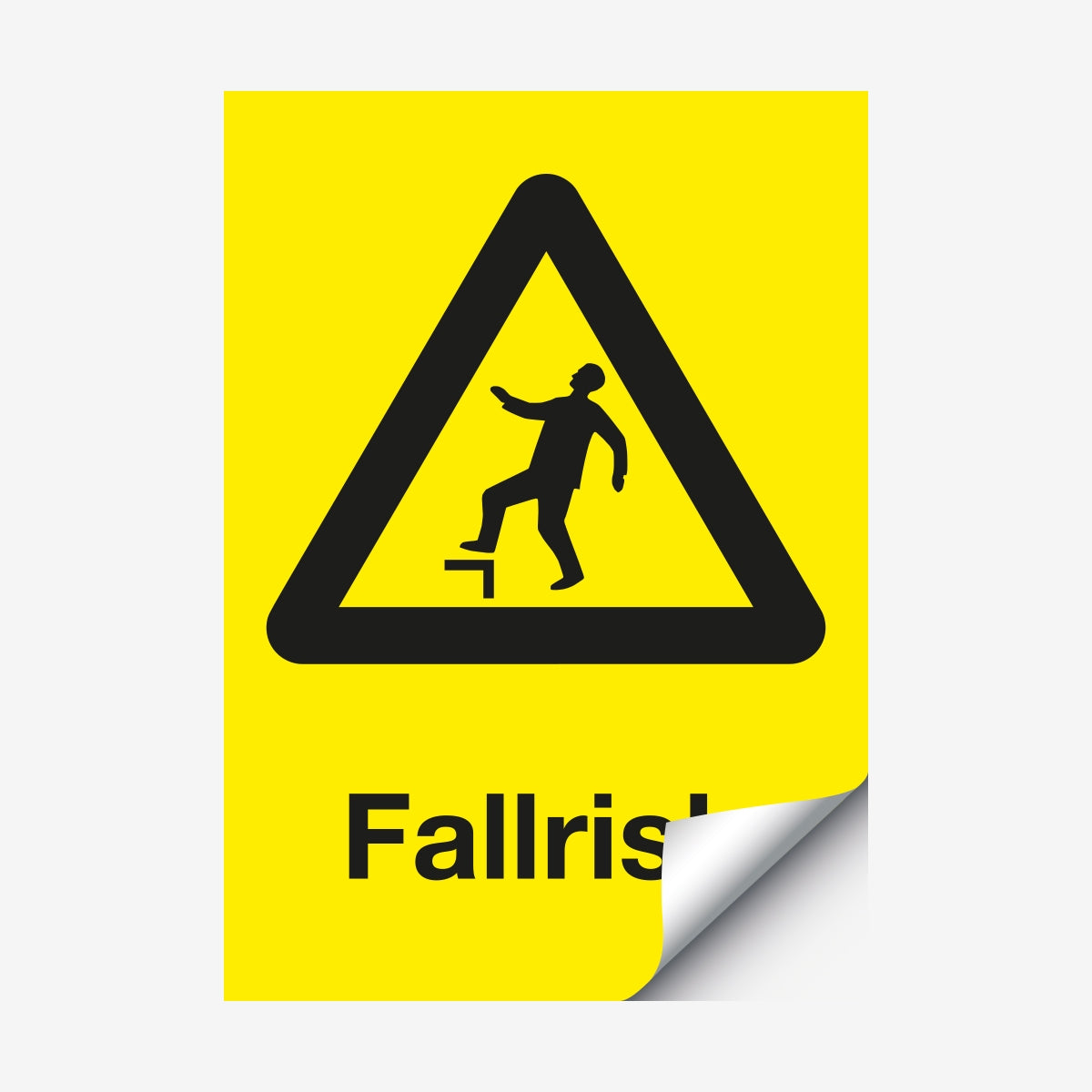 Fallrisk en Skylt från Nordisk skylt