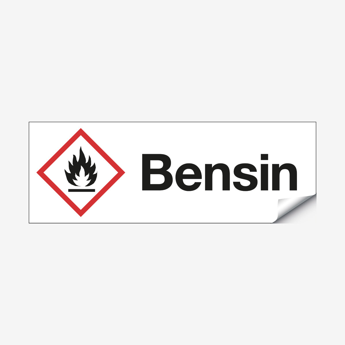 Bensin en Skylt från Nordisk skylt