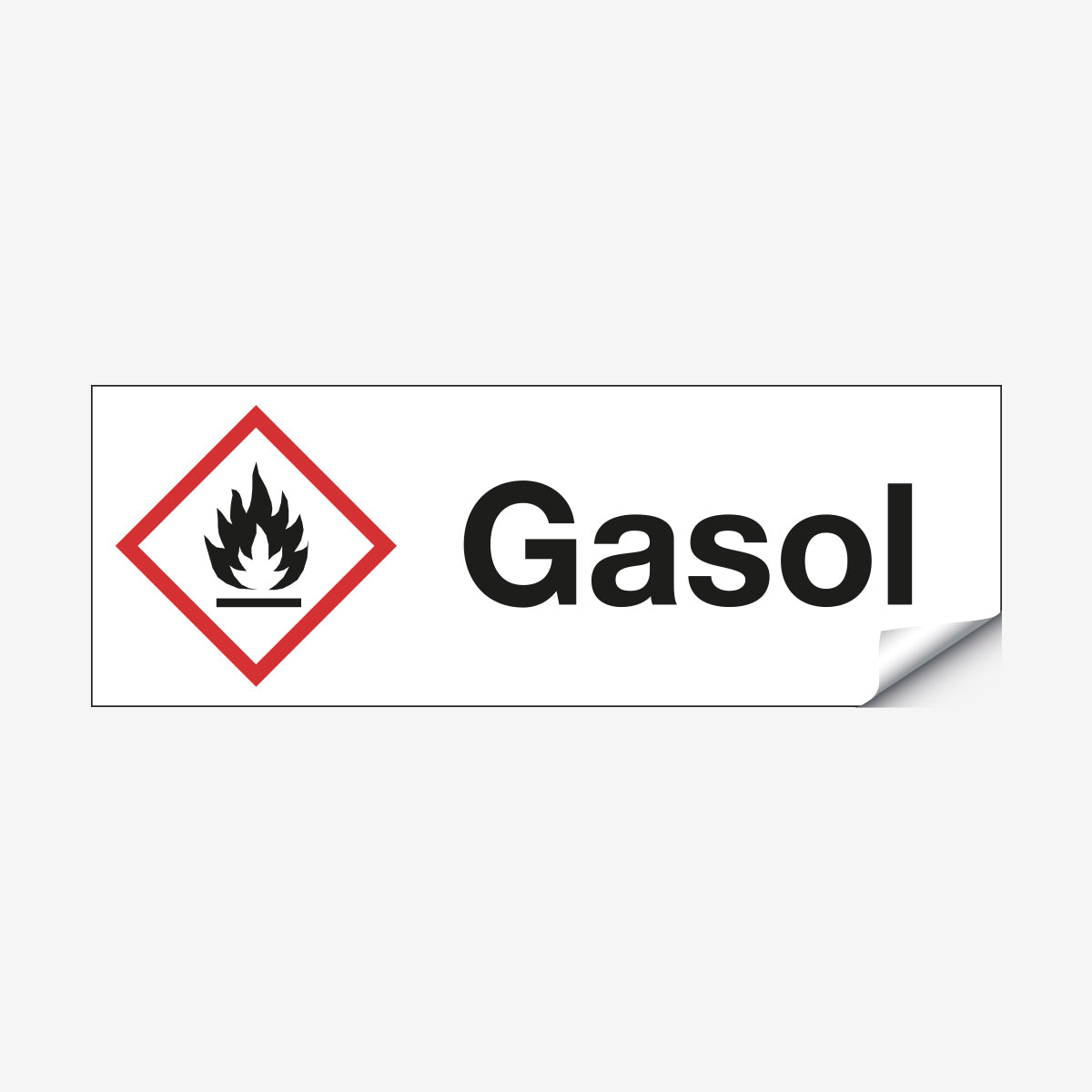 Gasol en Skylt från Nordisk skylt