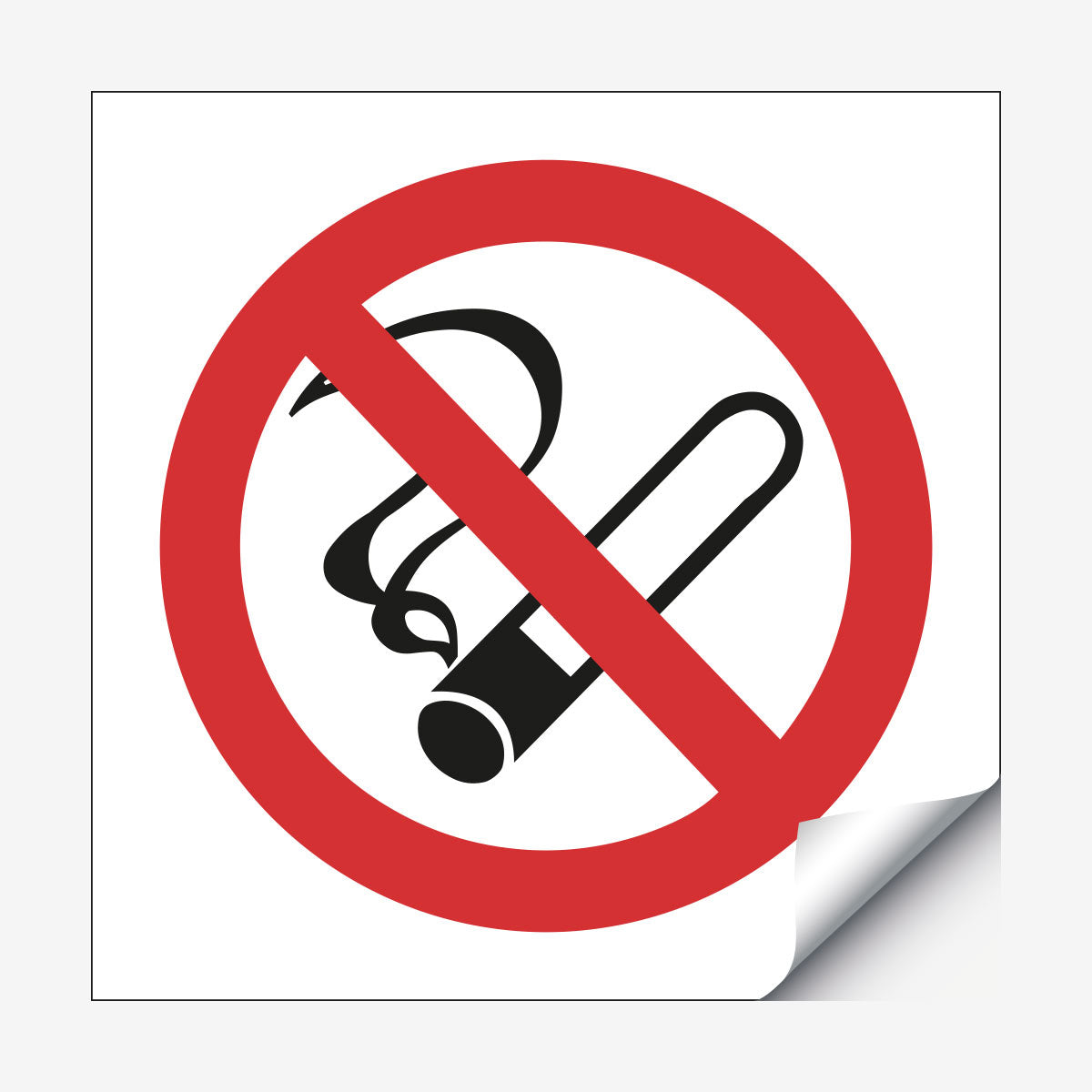 Rökning förbjuden en Skylt från Nordisk skylt