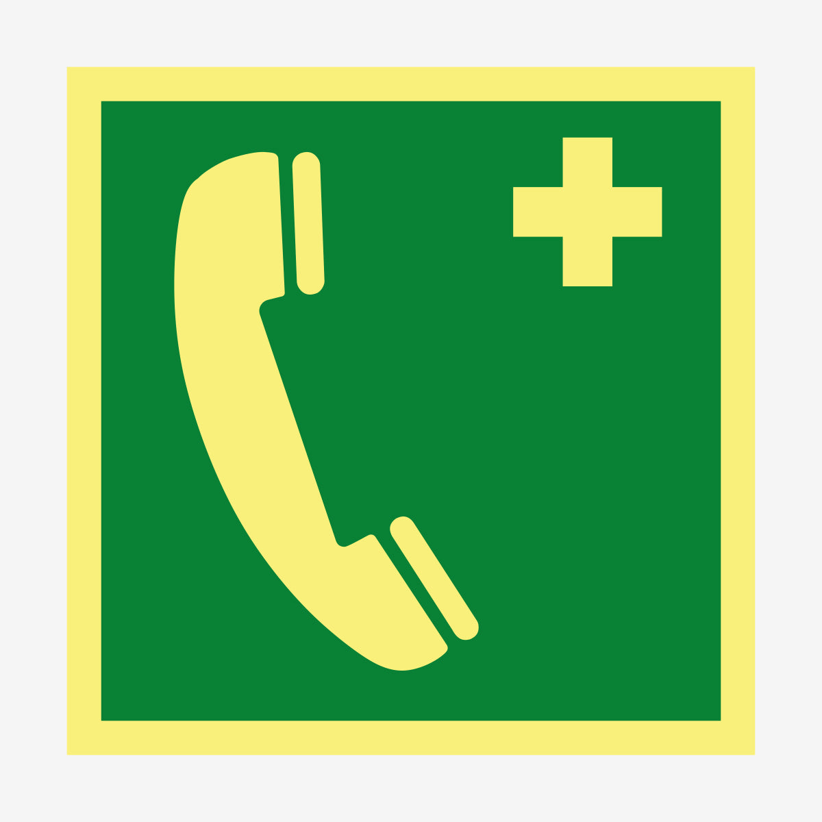 Nödtelefon en Skylt från Nordisk skylt