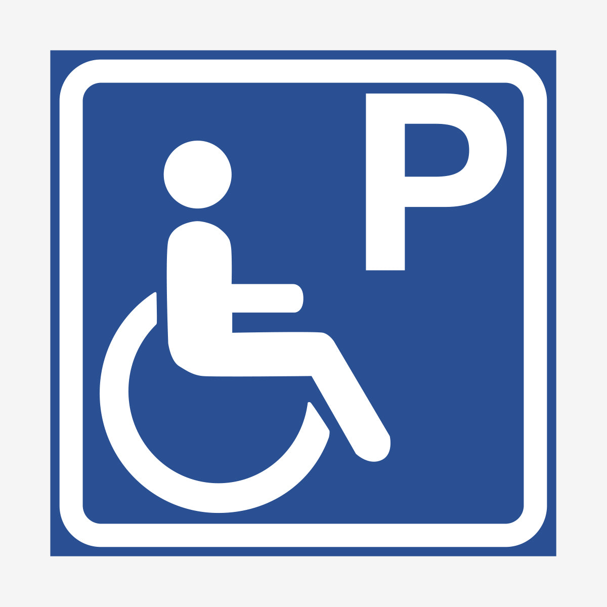 Parkering handikapp en Skylt från Nordisk skylt