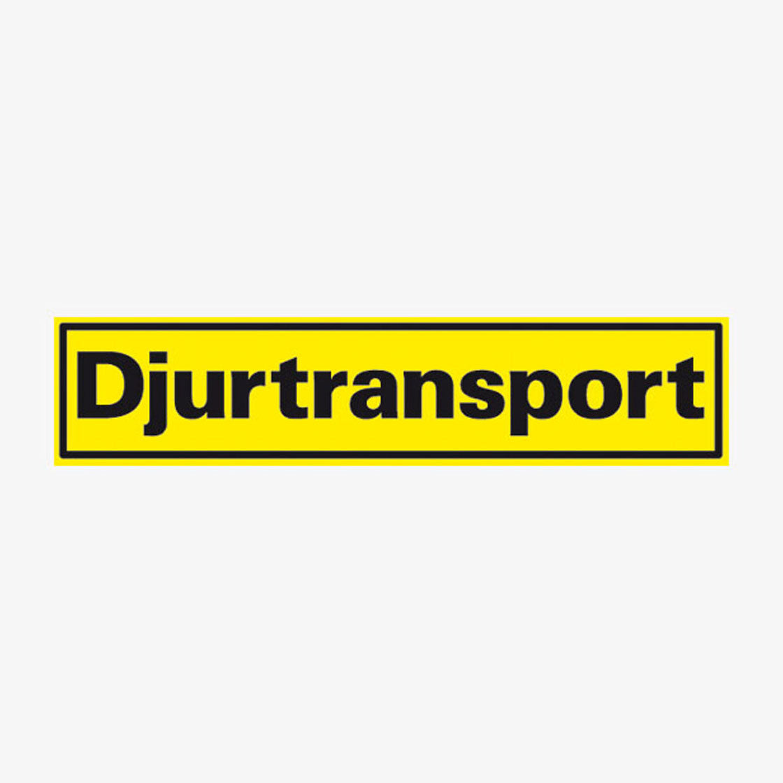 Djurtransport en Skylt från Nordisk skylt
