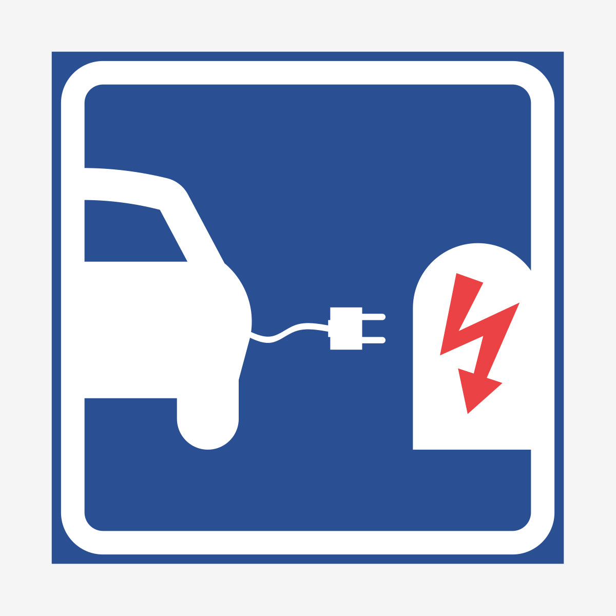 Laddplats en Skylt från Nordisk skylt