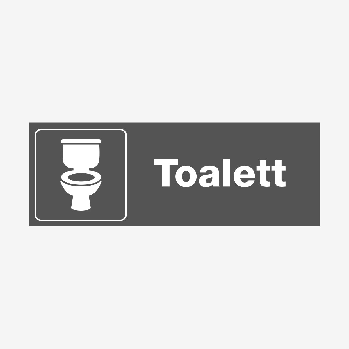 Toalett en Skylt från Nordisk skylt