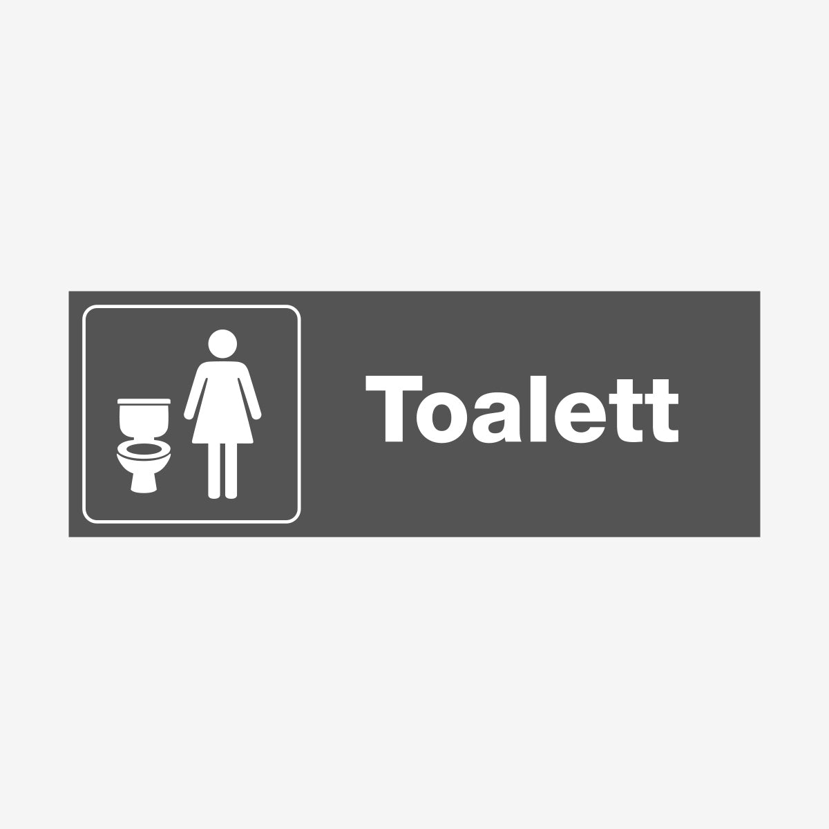 Damtoalett en Skylt från Nordisk skylt