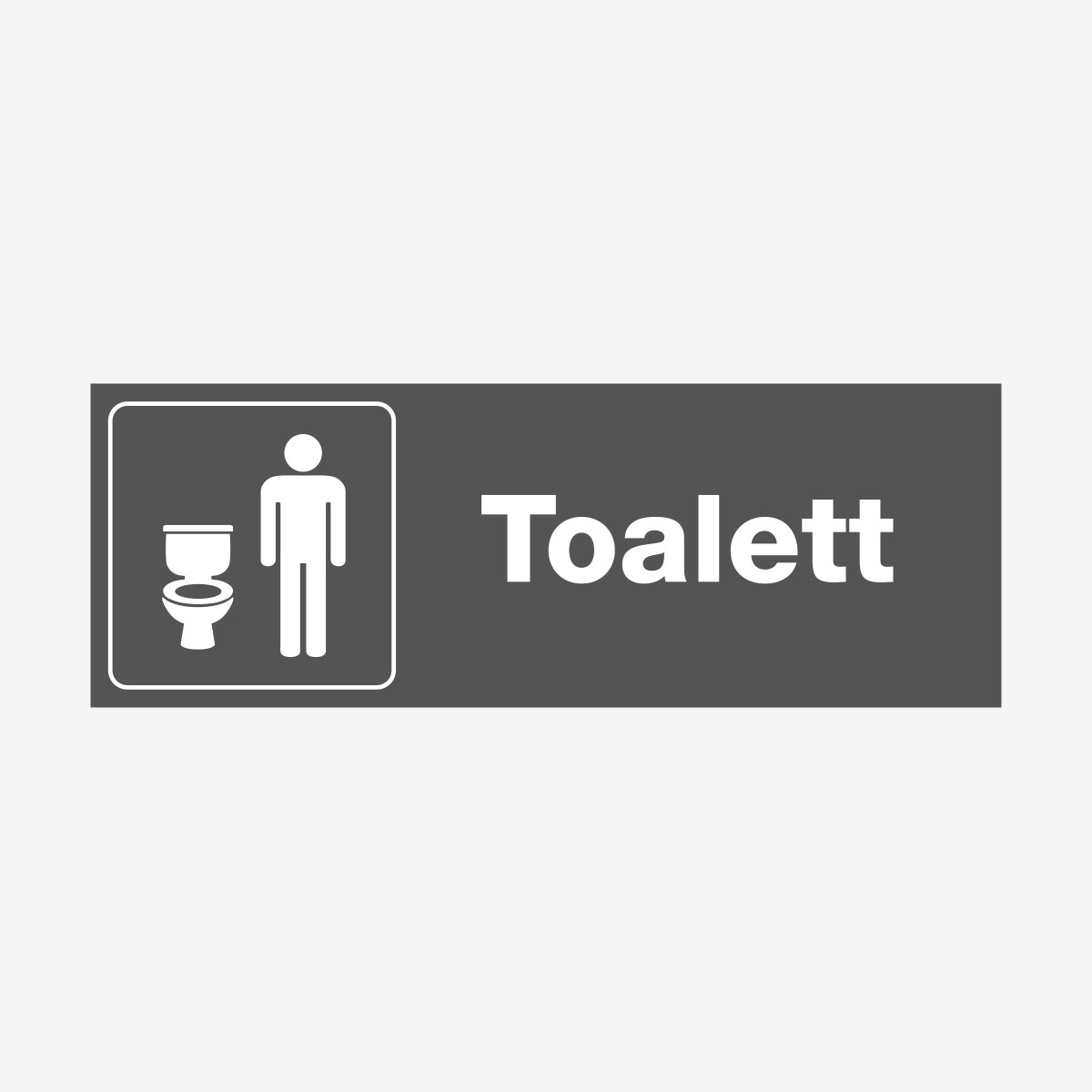 Herrtoalett en Skylt från Nordisk skylt