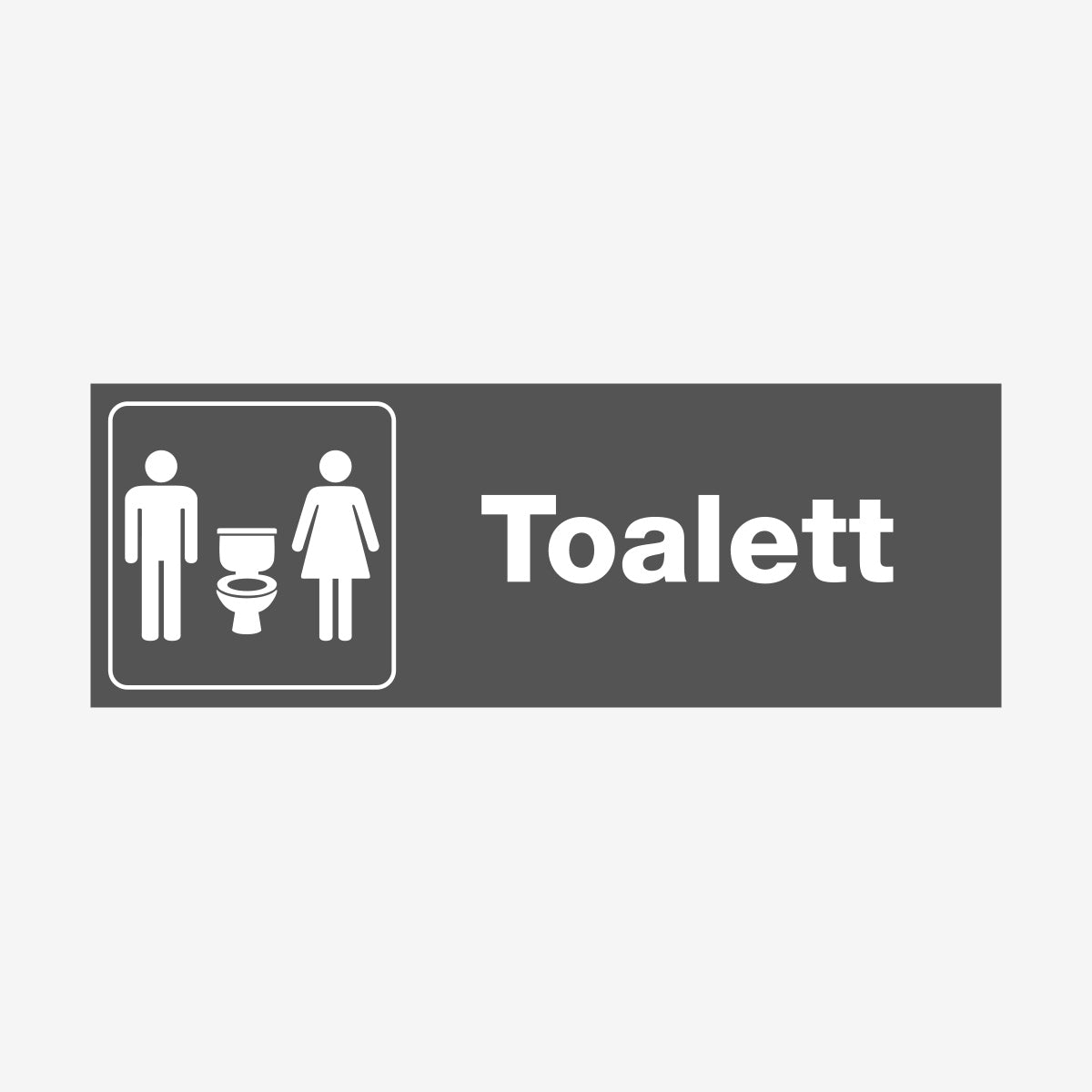 Herr- & Damtoalett en Skylt från Nordisk skylt