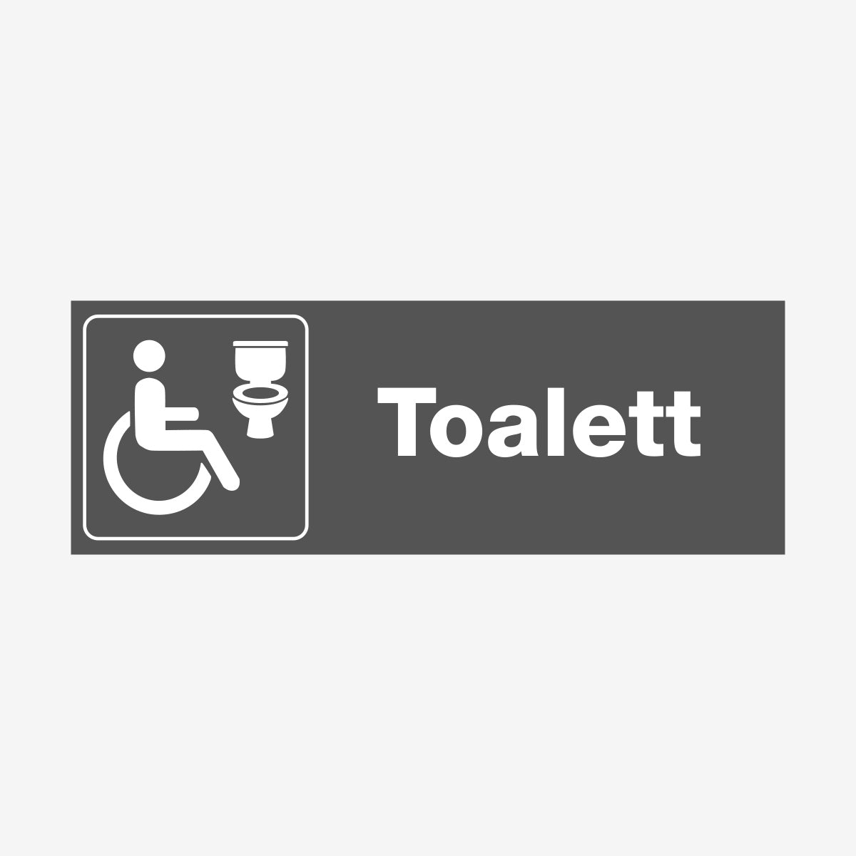 Handikapptoalett en Skylt från Nordisk skylt