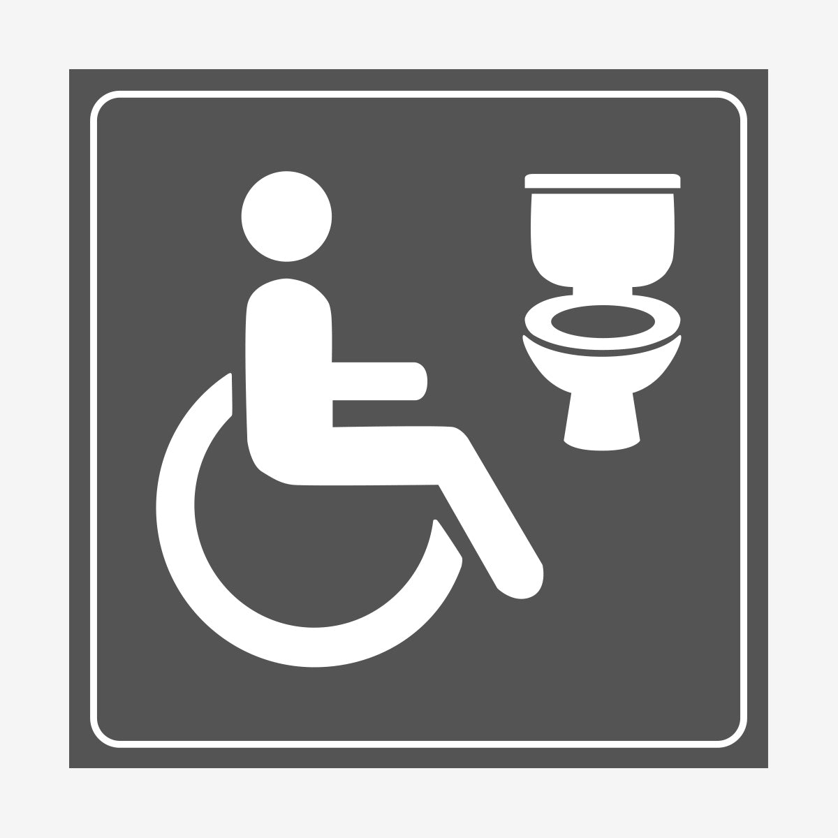 Handikapptoalett en Skylt från Nordisk skylt