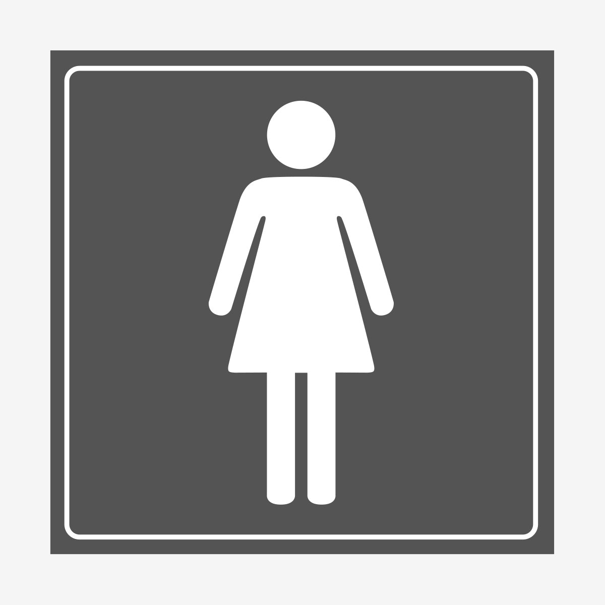 Damtoalett en Skylt från Nordisk skylt