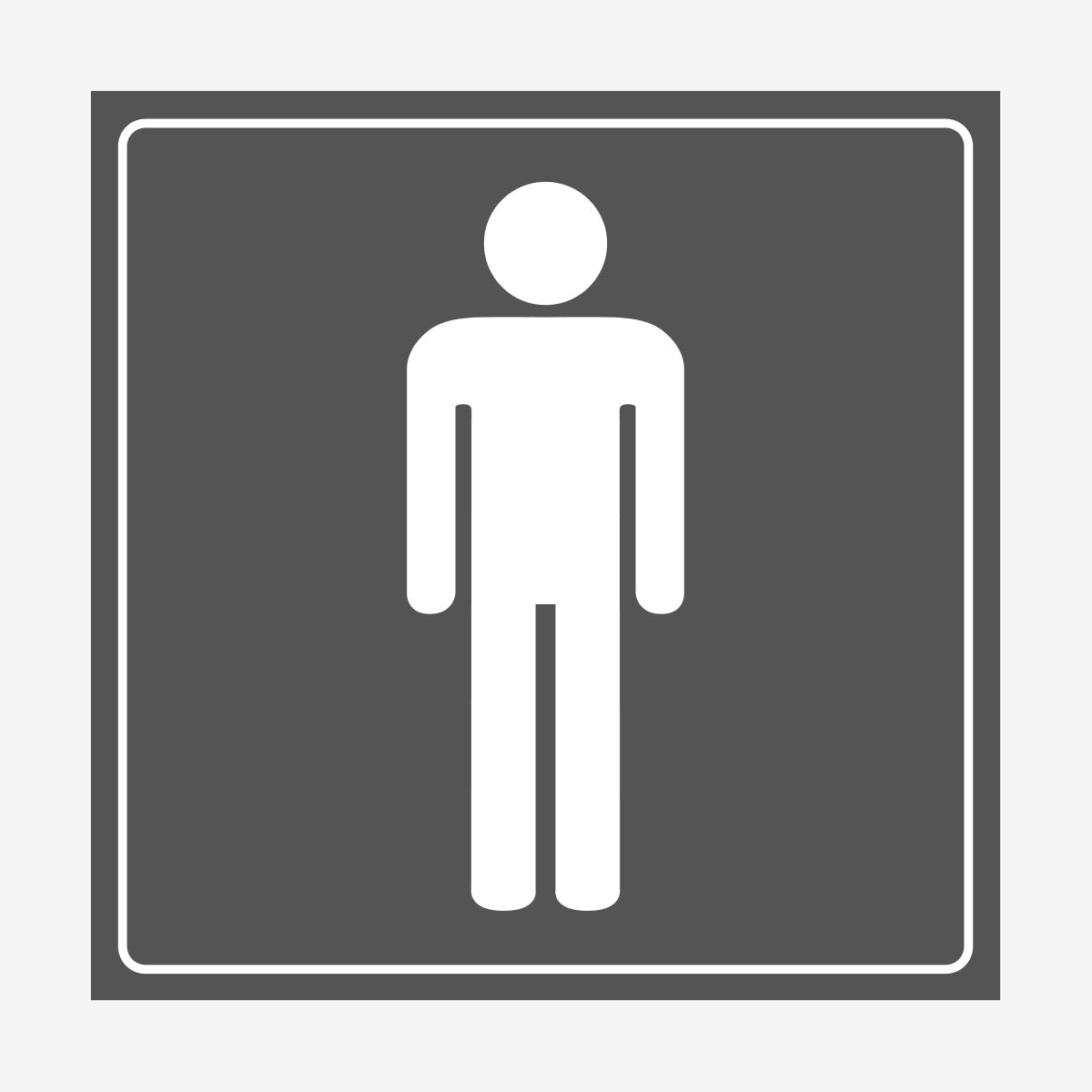 Herrtoalett en Skylt från Nordisk skylt