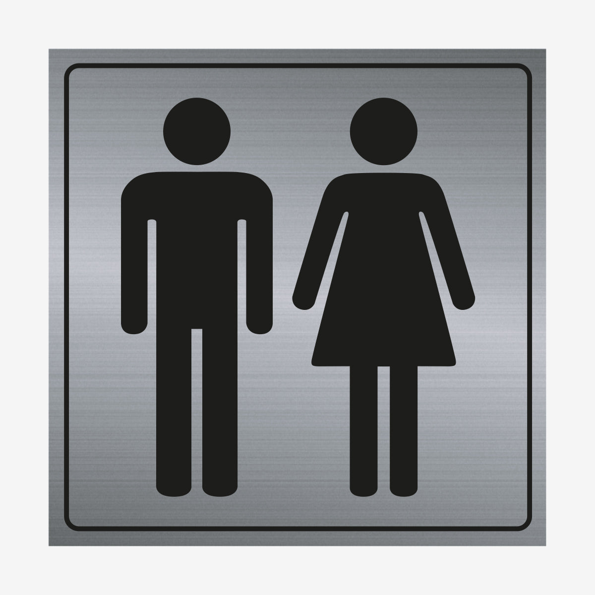 Herr- & Damtoalett en Skylt från Nordisk skylt