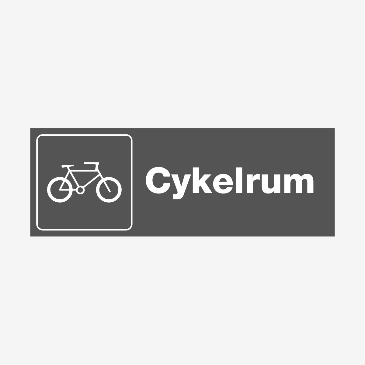 Cykelrum en Skylt från Nordisk skylt