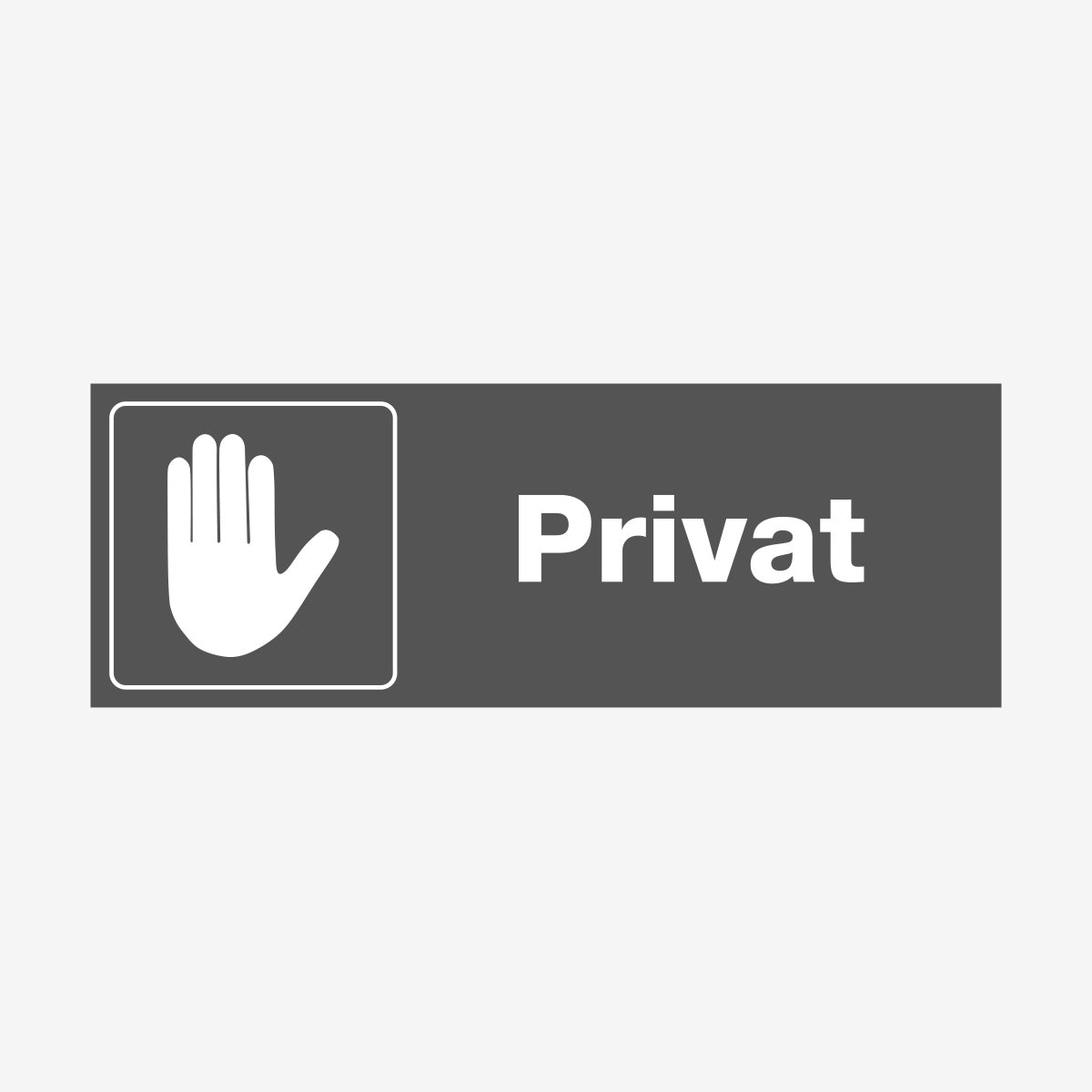 Privat en Skylt från Nordisk skylt