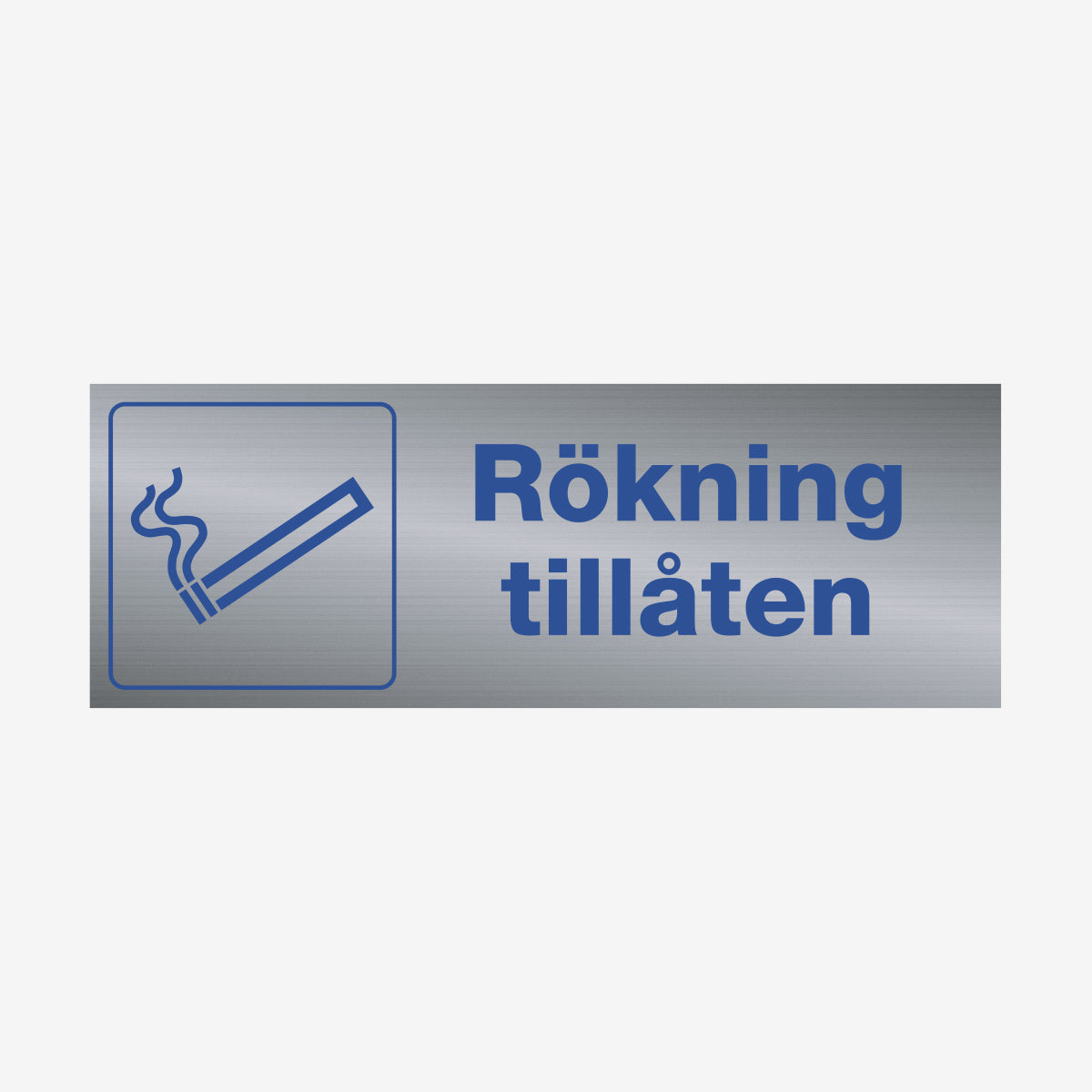 Rökning tillåten en Skylt från Nordisk skylt