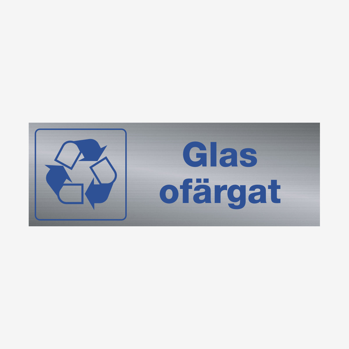 Glas ofärgat en Skylt från Nordisk skylt