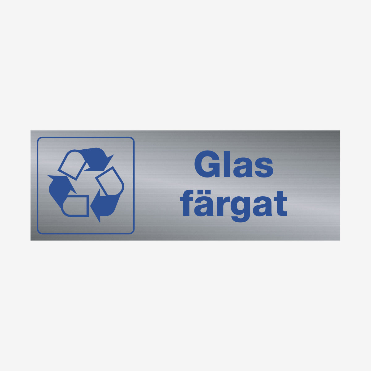 Glas färgat en Skylt från Nordisk skylt