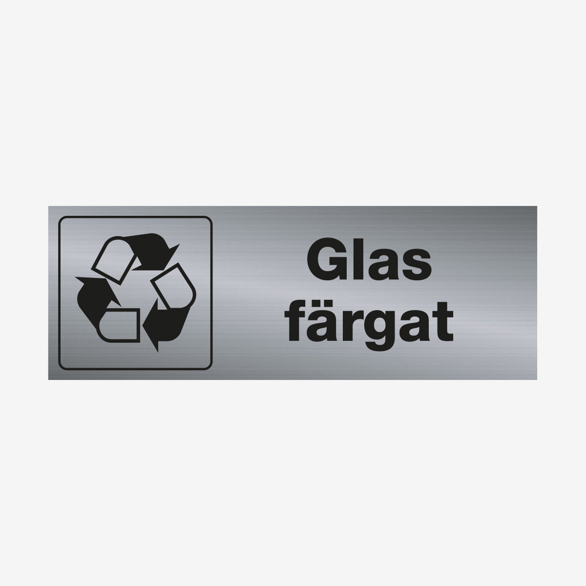 Glas färgat en Skylt från Nordisk skylt