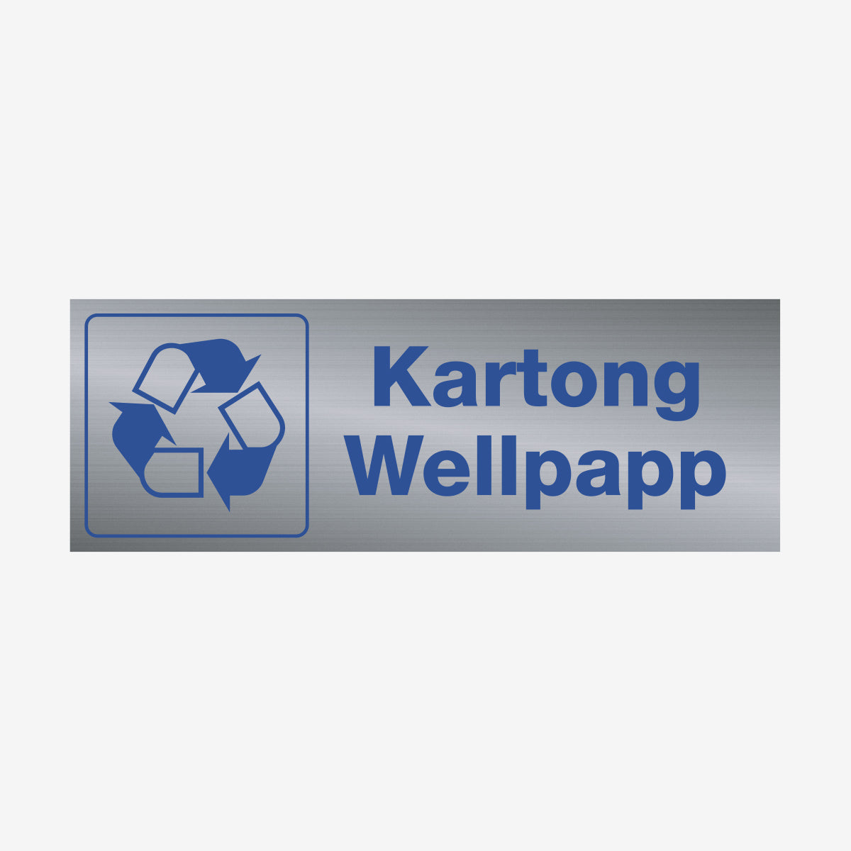 Kartong wellpapp en Skylt från Nordisk skylt