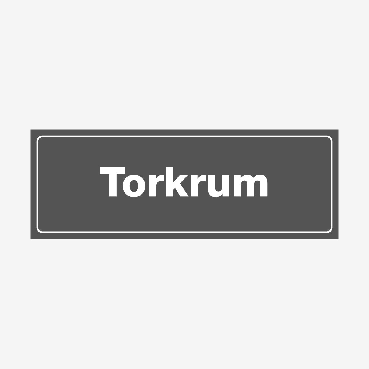 Torkrum en Skylt från Nordisk skylt