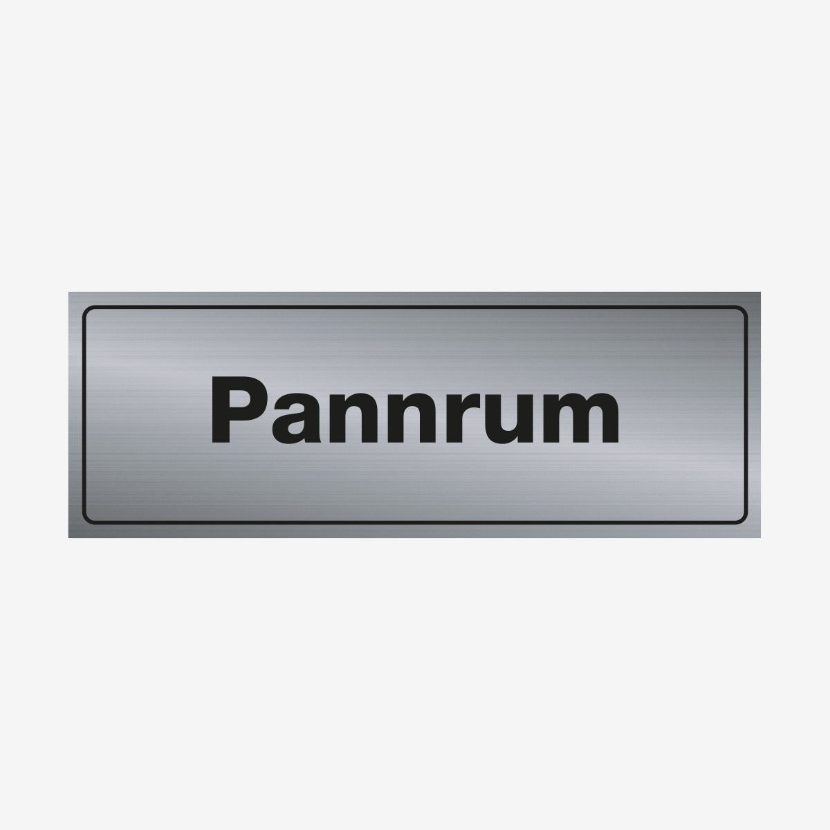 Pannrum en Skylt från Nordisk skylt