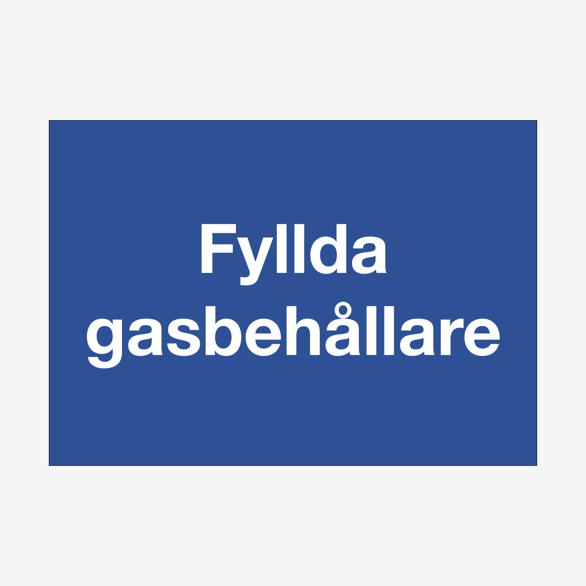Fyllda gasbehållare
