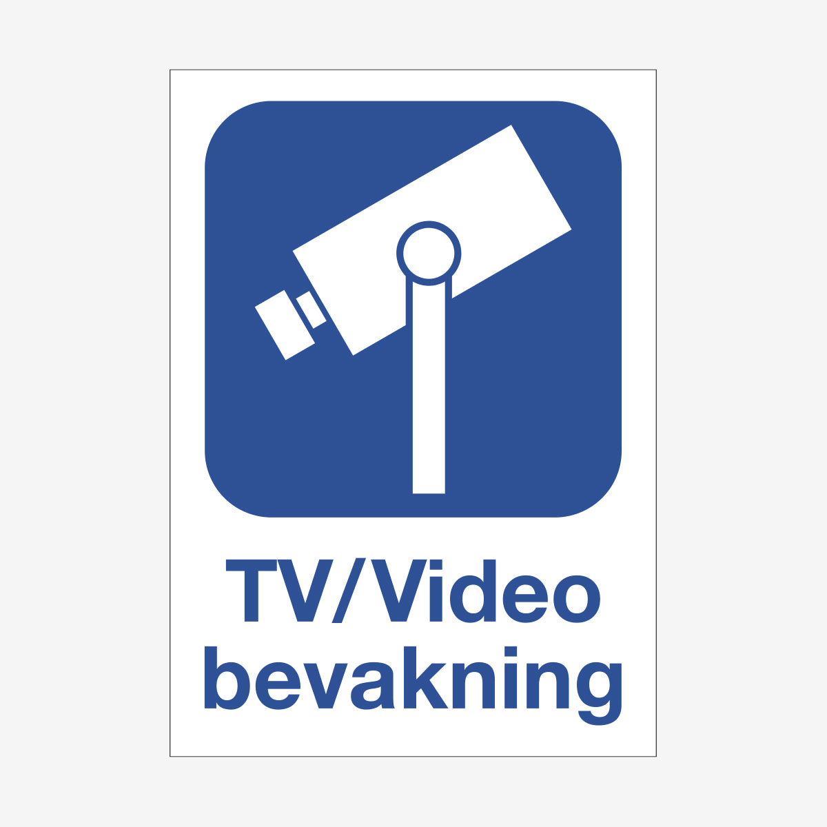 Tv/Video Bevakning en Skylt från Nordisk skylt