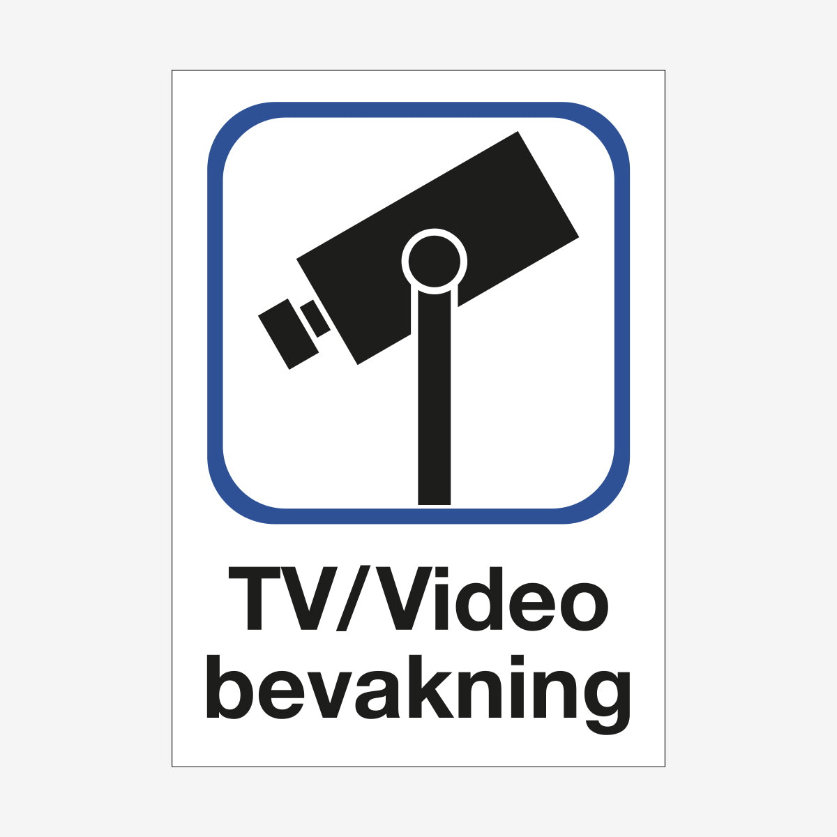 Tv/Video Bevakning en Skylt från Nordisk skylt