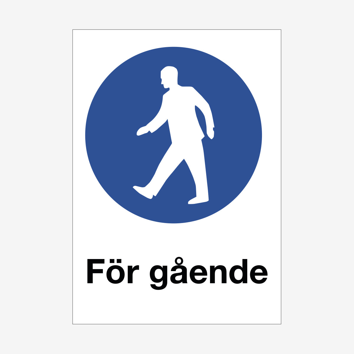 För gående