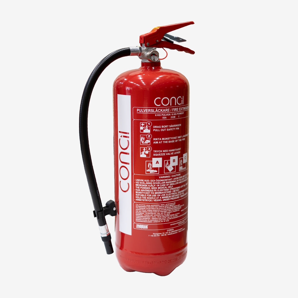 Pulversläckare – pulver 6 kg (55A)