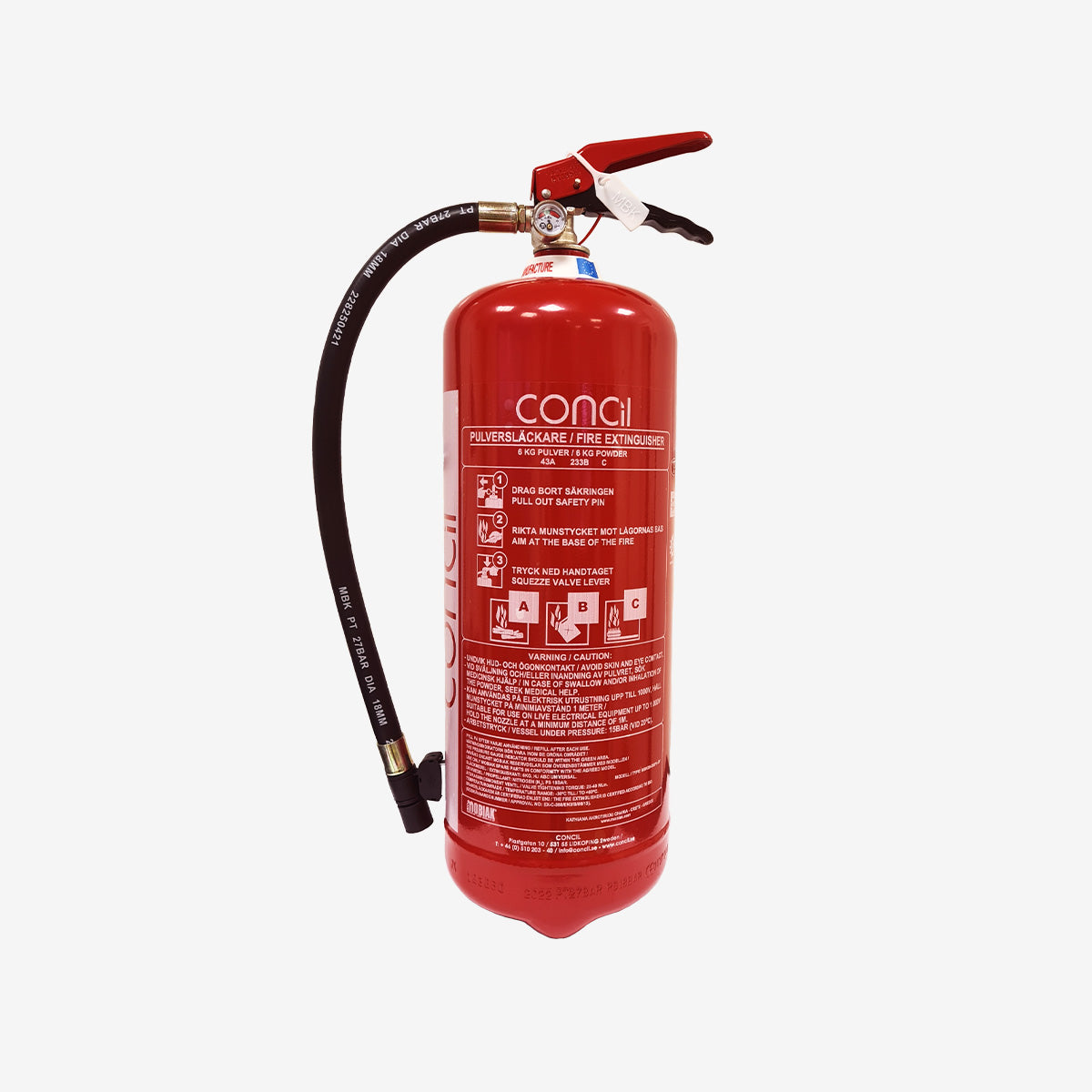 Pulversläckare – 6 KG (43A)