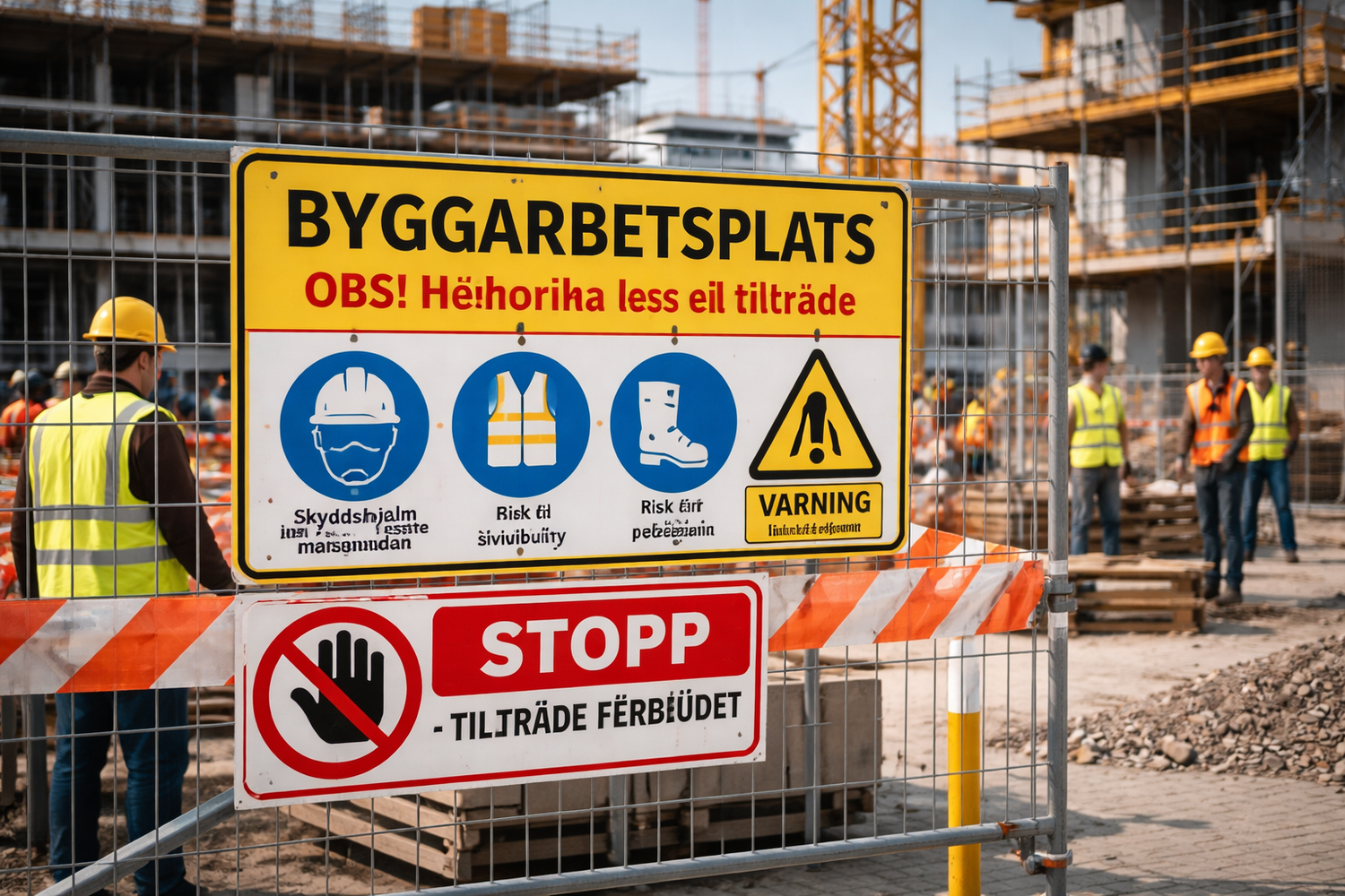 Byggskyltar och arbetsplatsskyltar – rätt skyltning för en säker och professionell byggarbetsplats