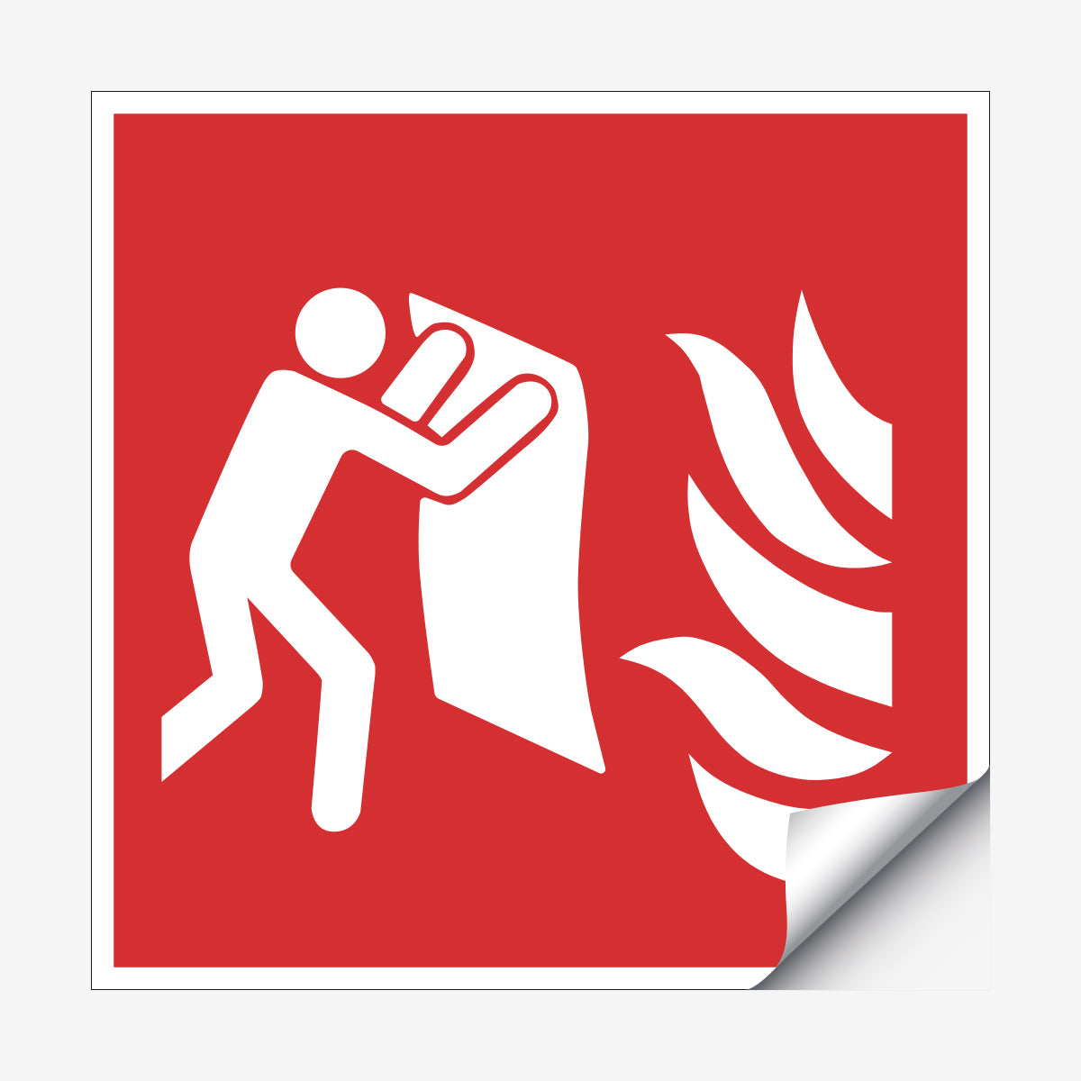 Brandfilt ISO en Skylt från Nordisk skylt