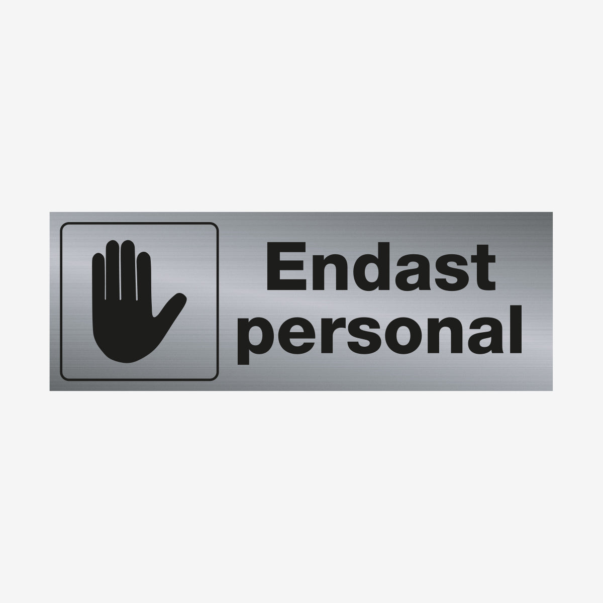 Endast personal