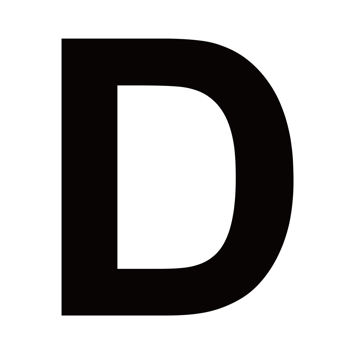 Fasadbokstav D