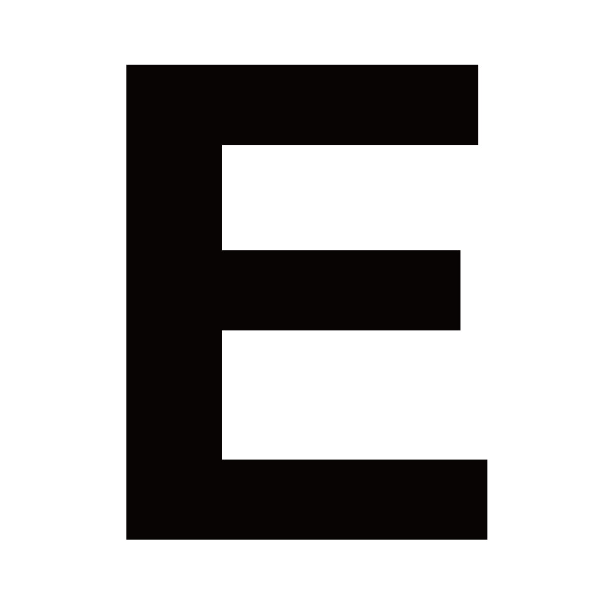 Fasadbokstav E