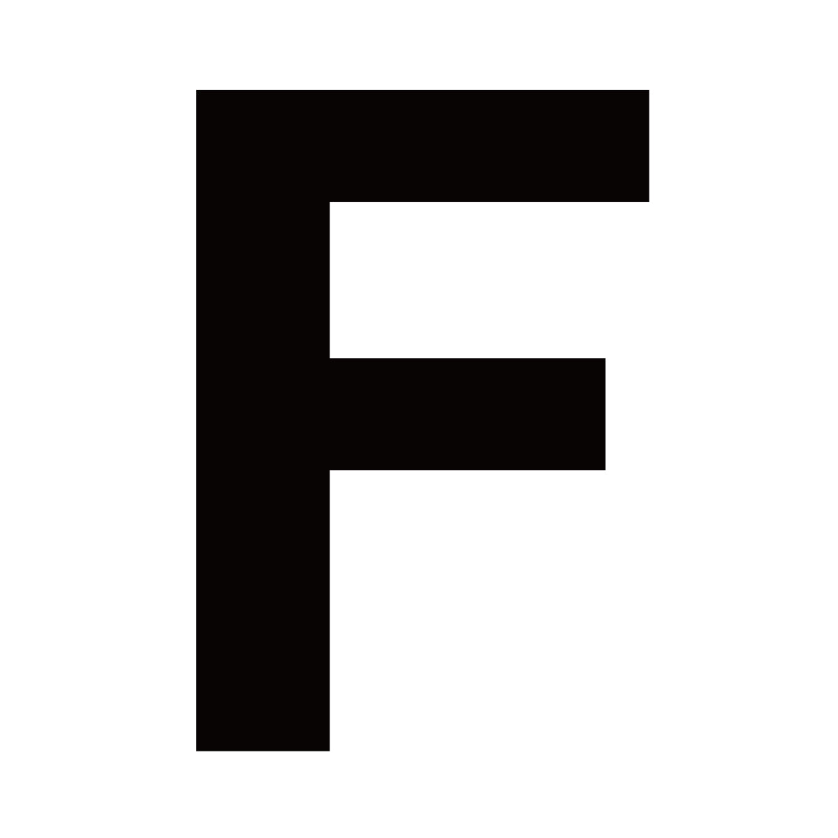 Fasadbokstav F