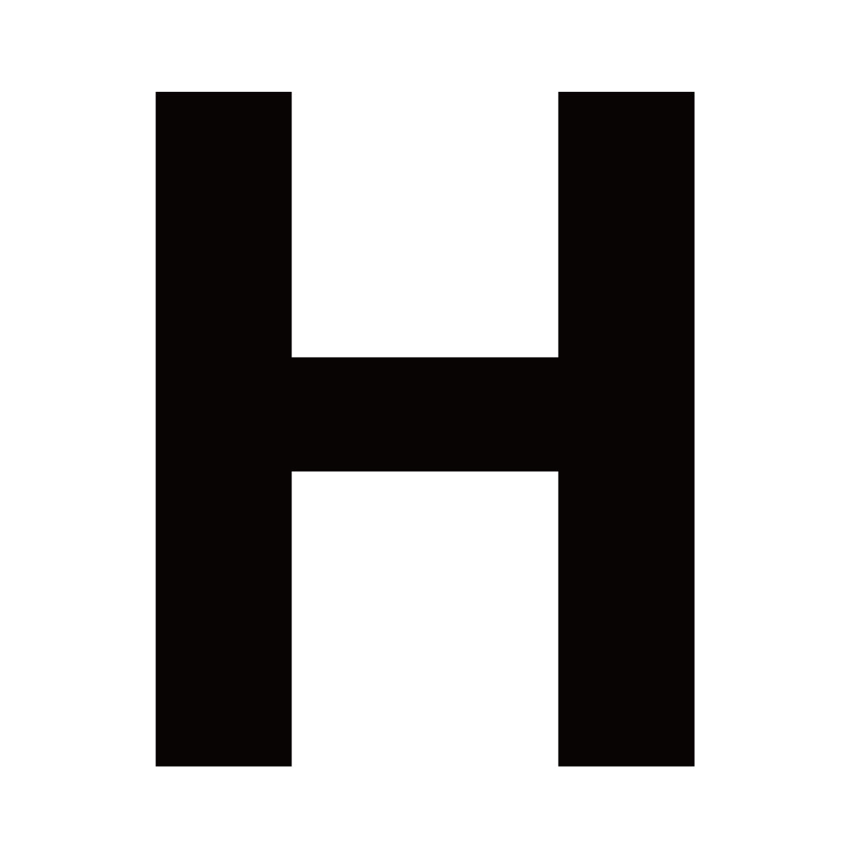 Fasadbokstav H