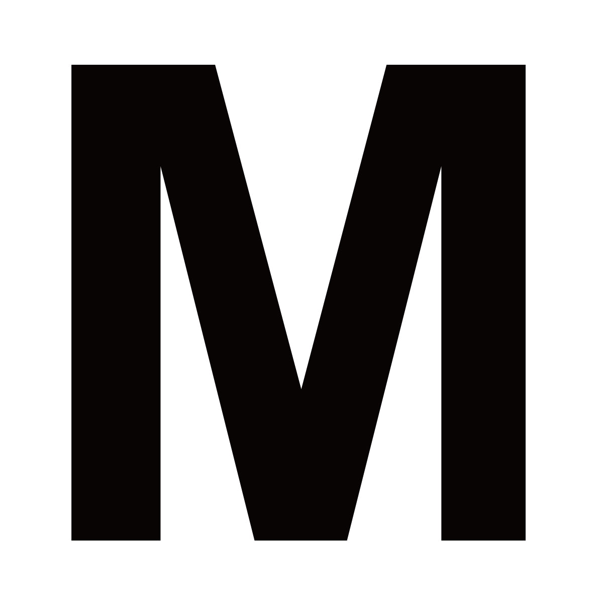 Fasadbokstav M